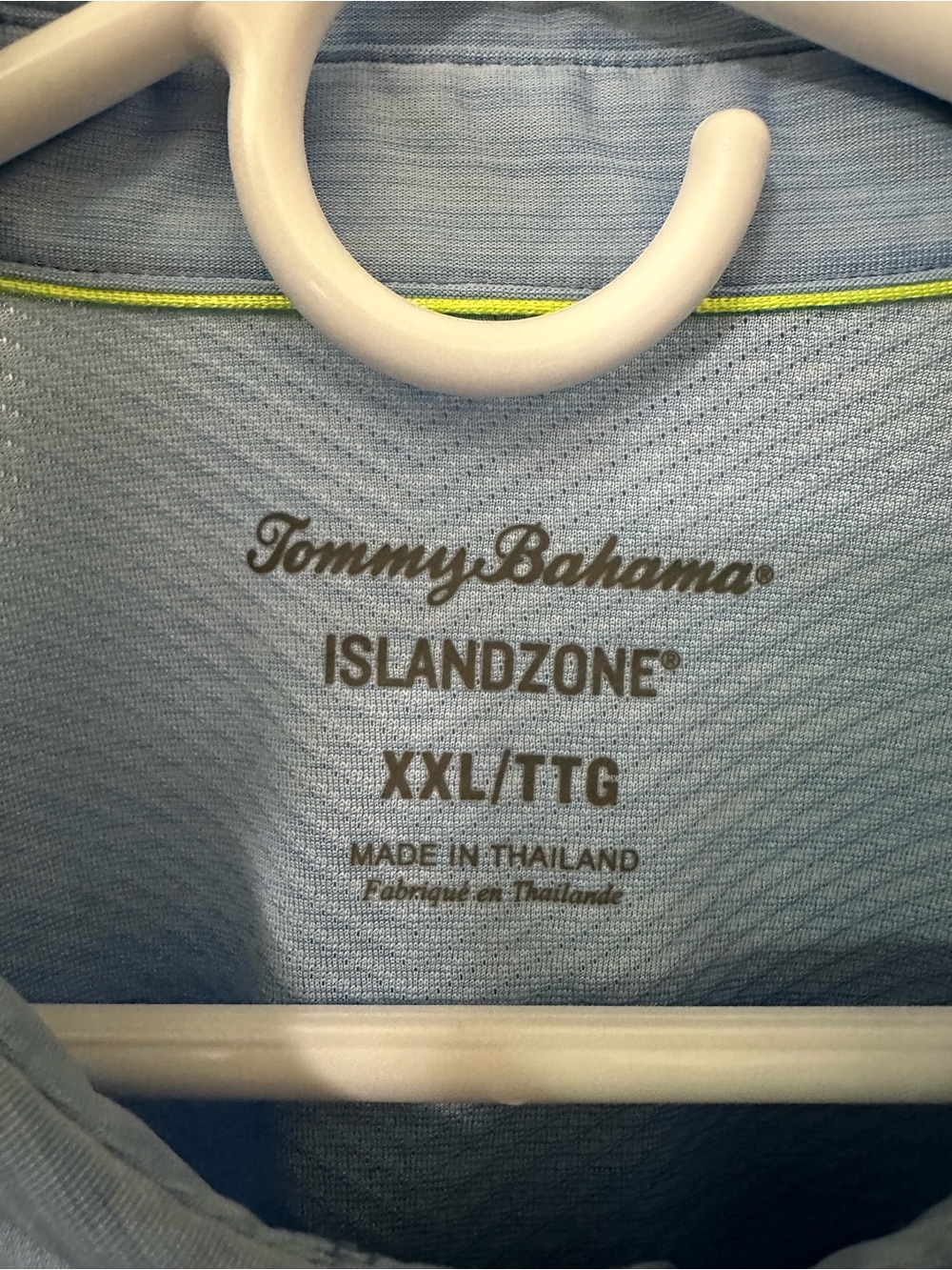 Tommy Bahama IslandZone Recycled Polyester Collared Polo Blue Short Sleeve 2XL - Picture 2 of 4